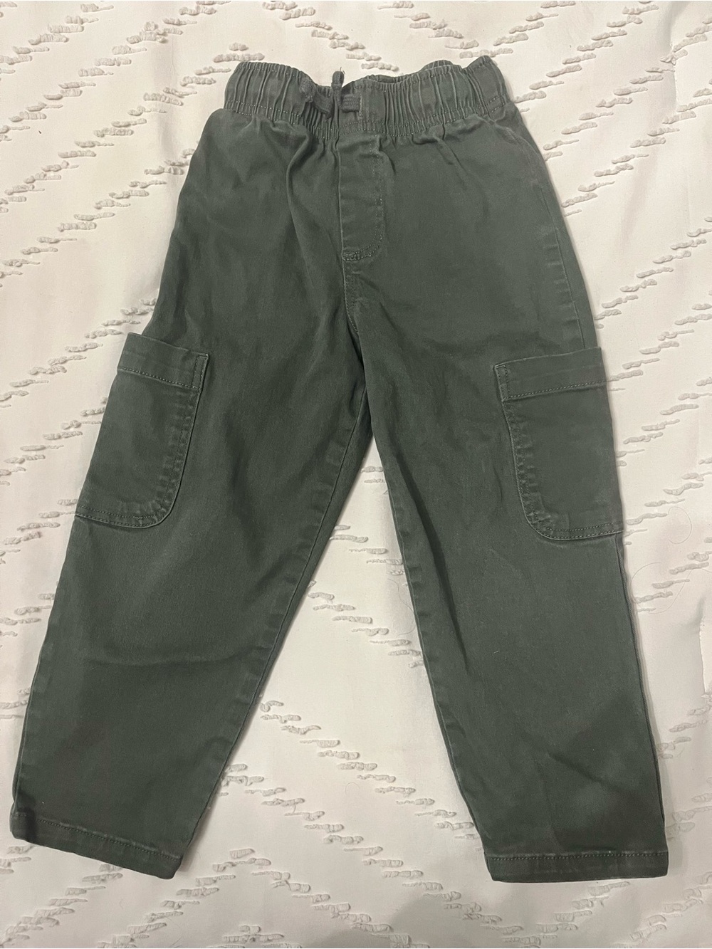 Zara Kids Size 4 Cargo Pants – Dark Olive Green